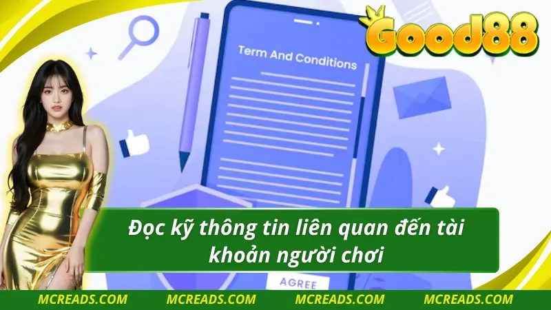 Điều khoản điều kiện về nội dung tài khoản người chơi