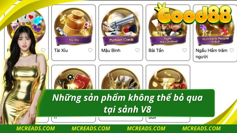 Những sản phẩm được ưa chuộng nhất từ V8 Game Bài 3D