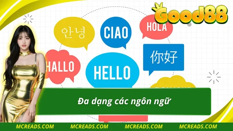 Cung cấp tất cả các ngôn ngữ có tại WM Trực Tuyến